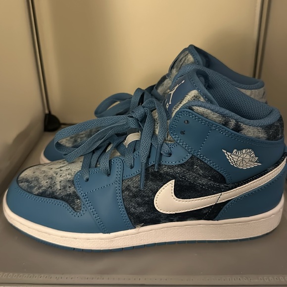 JORDAN 1 MID PS "WASHED DENIM" - Picture 4 of 7